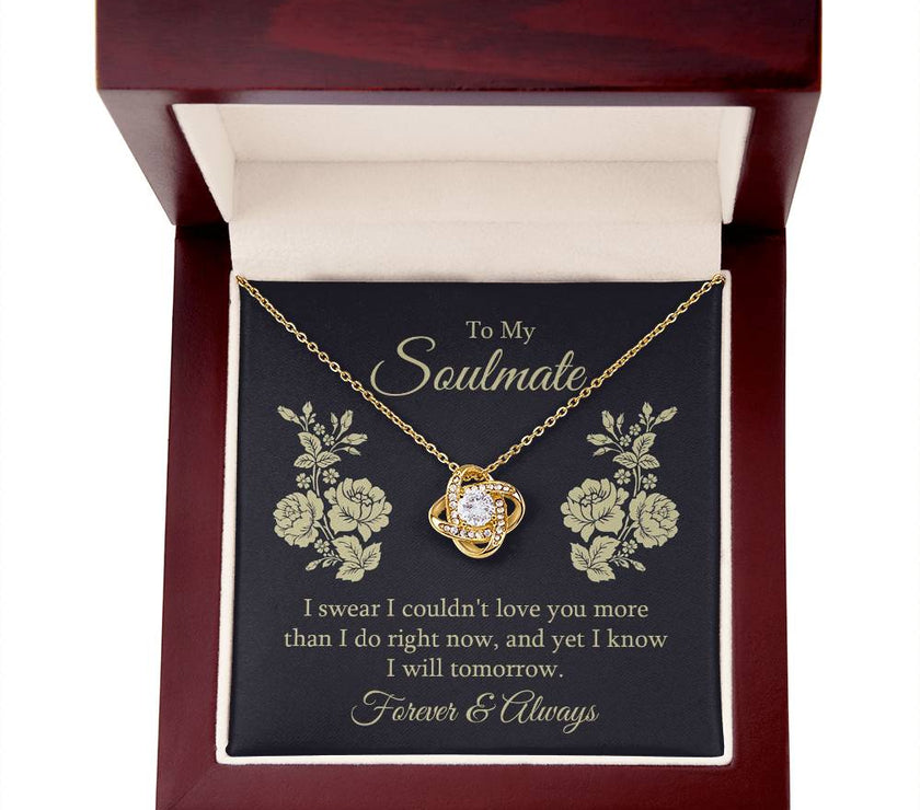 Forever  & Always Soulmate Love Knot Necklace