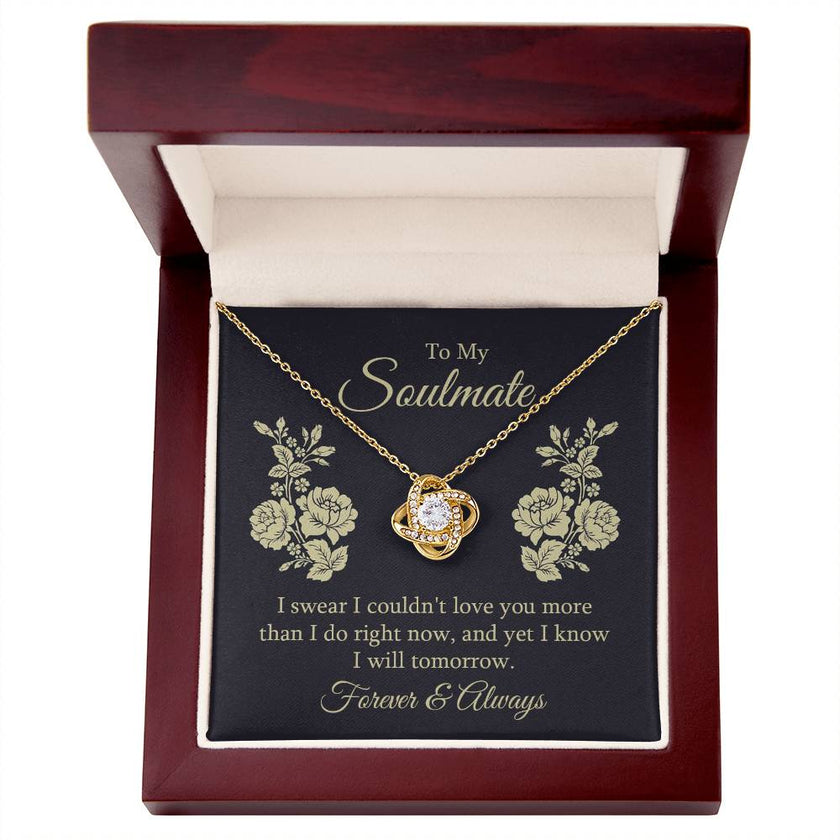 Forever  & Always Soulmate Love Knot Necklace