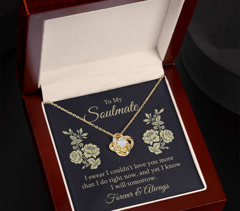 Forever  & Always Soulmate Love Knot Necklace