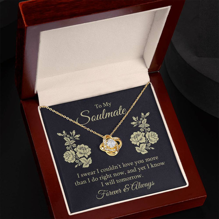 Forever  & Always Soulmate Love Knot Necklace