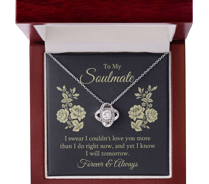 Forever  & Always Soulmate Love Knot Necklace