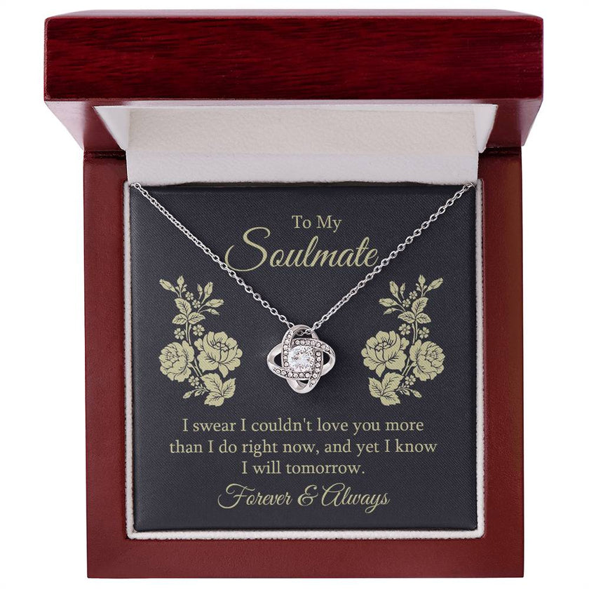 Forever  & Always Soulmate Love Knot Necklace