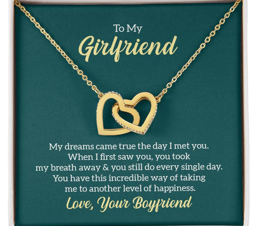 Interlocking Hearts Necklace for My Girlfriend
