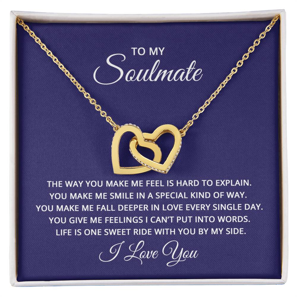 Interlocking Heart Necklace for My Soulmate