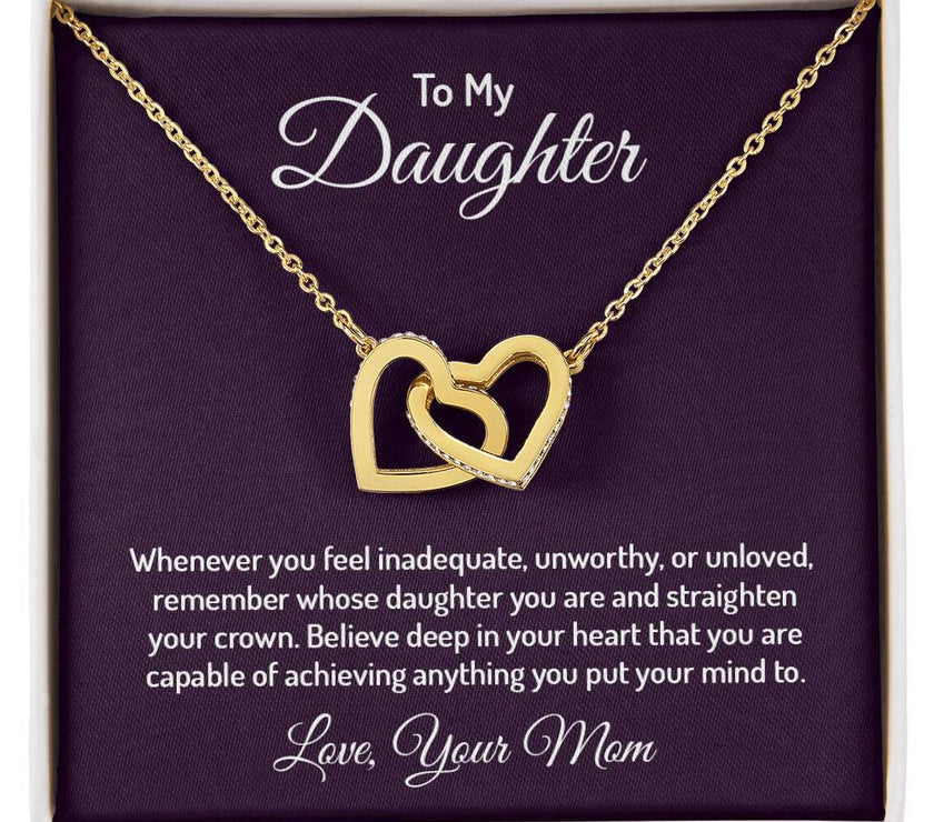 Interlocking Heart Necklace For My Daughter