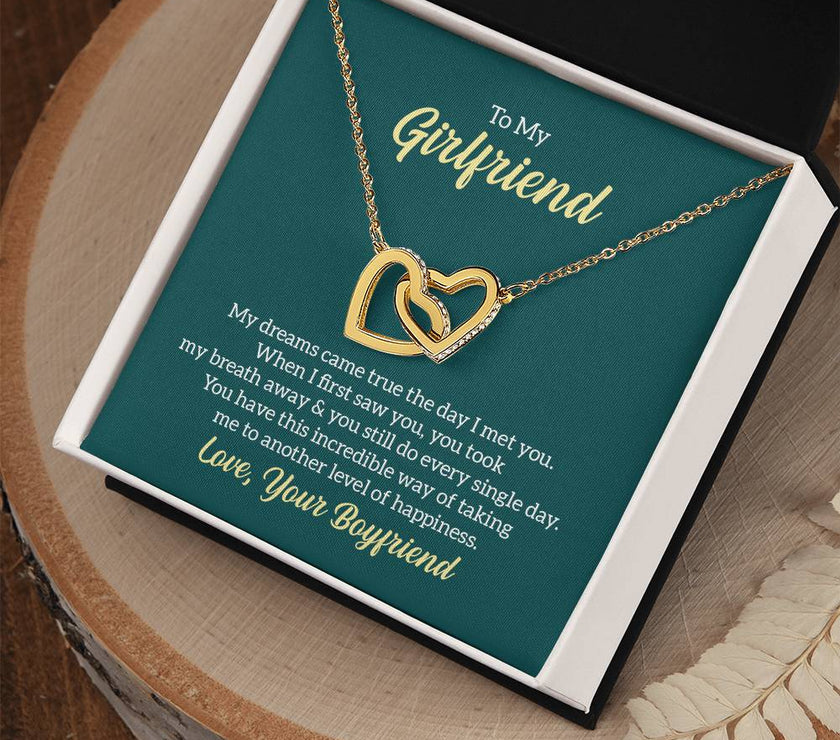 Interlocking Hearts Necklace for My Girlfriend
