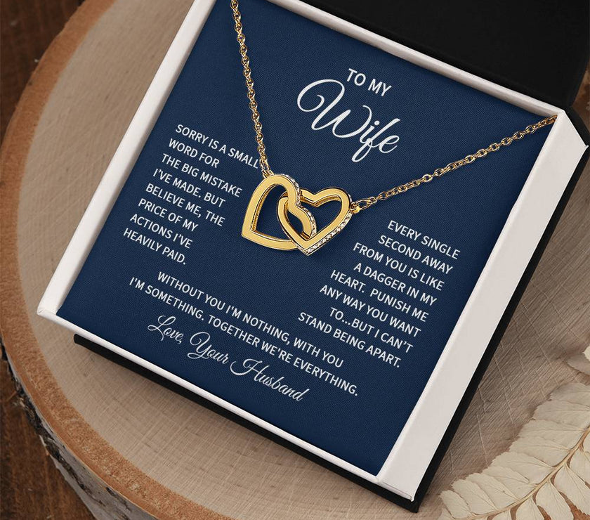 Interlocking Heart Necklace For My Wife