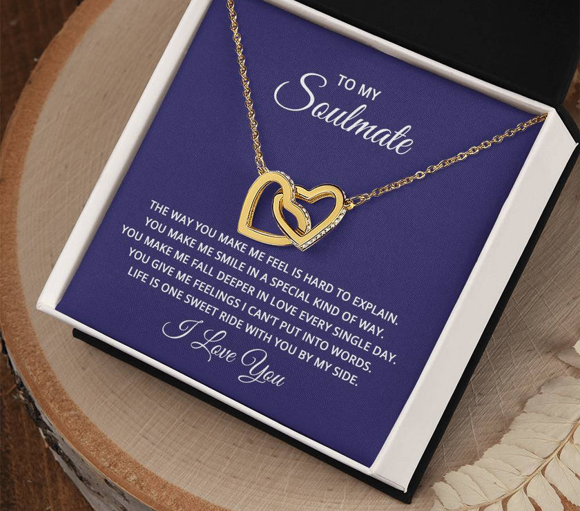 Interlocking Heart Necklace for My Soulmate
