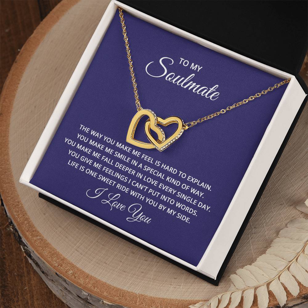 Interlocking Heart Necklace for My Soulmate