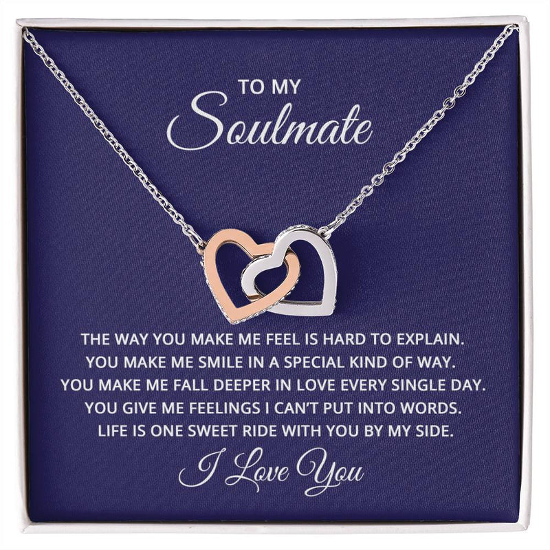 Interlocking Heart Necklace for My Soulmate