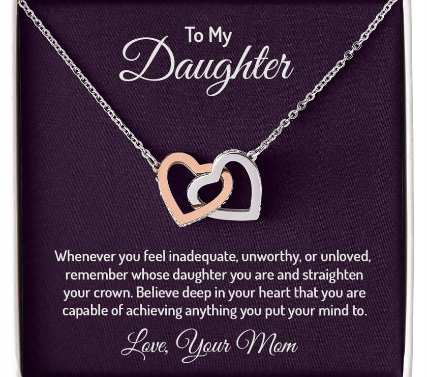 Interlocking Heart Necklace For My Daughter