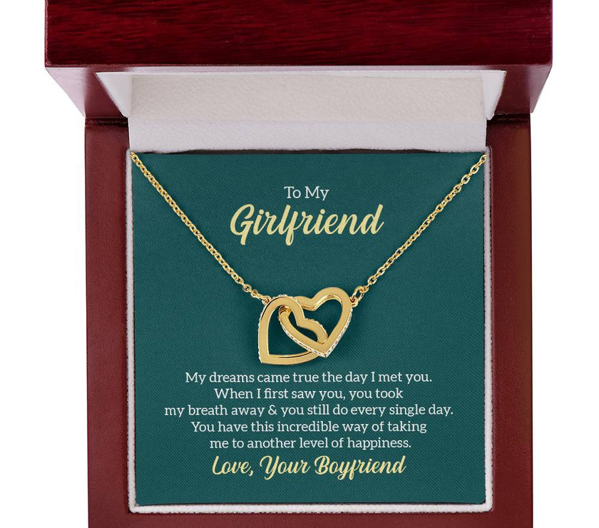 Interlocking Hearts Necklace for My Girlfriend