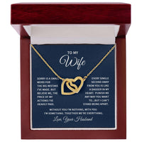 Interlocking Heart Necklace For My Wife