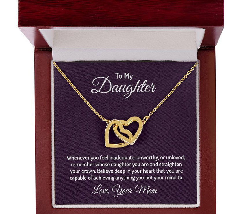 Interlocking Heart Necklace For My Daughter