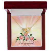 Love, Faith & Hope – Interlocking Hearts Necklace for Mom
