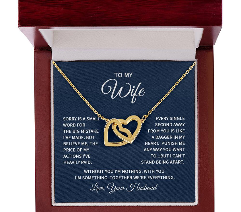 Interlocking Hearts Necklace for my Wife
