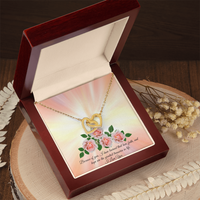 Love, Faith & Hope – Interlocking Hearts Necklace for Mom