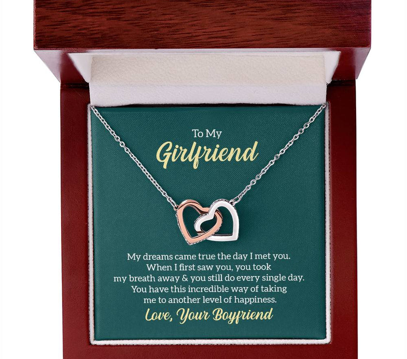 Interlocking Hearts Necklace for My Girlfriend
