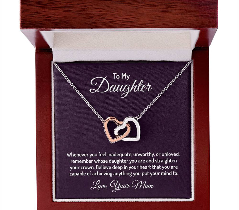 Interlocking Heart Necklace For My Daughter