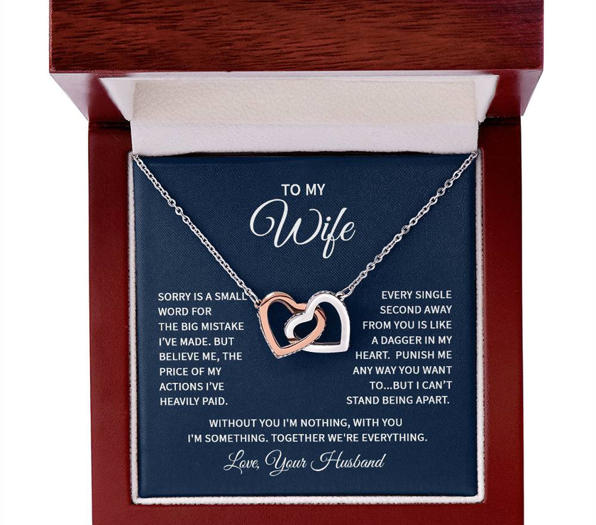 Interlocking Hearts Necklace for my Wife