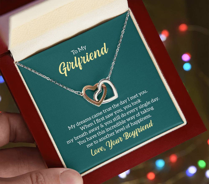 Interlocking Hearts Necklace for My Girlfriend