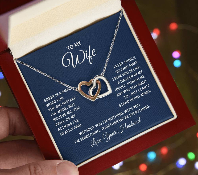 Interlocking Hearts Necklace for my Wife