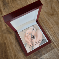 Baby Feet Necklace – “You Hold My Whole World” Heart Pendant for Moms