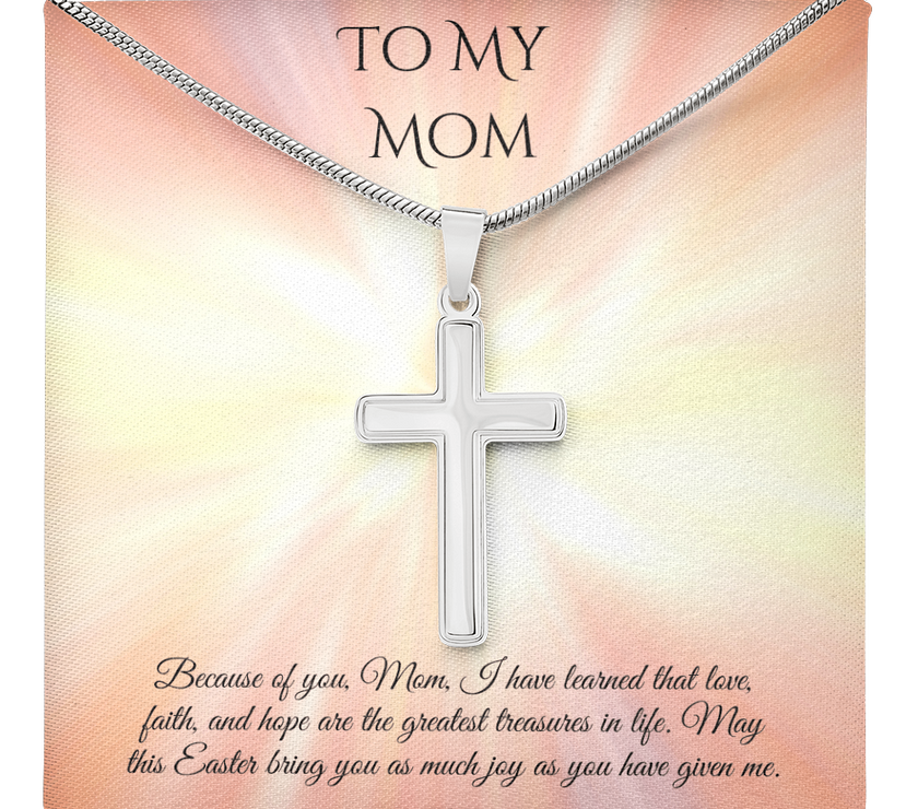 Faith & Love Cross Necklace – A Heartfelt Easter Gift for Mom