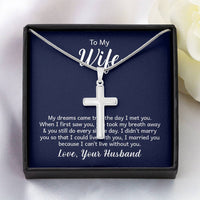 Artisan-crafted Cross Necklace For My Wife