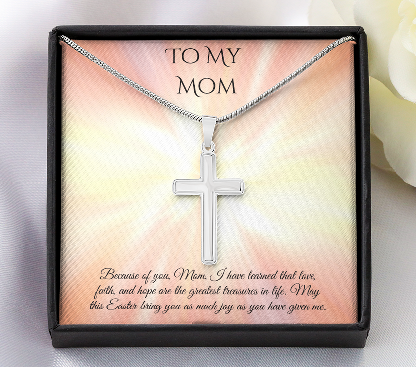 Faith & Love Cross Necklace – A Heartfelt Easter Gift for Mom