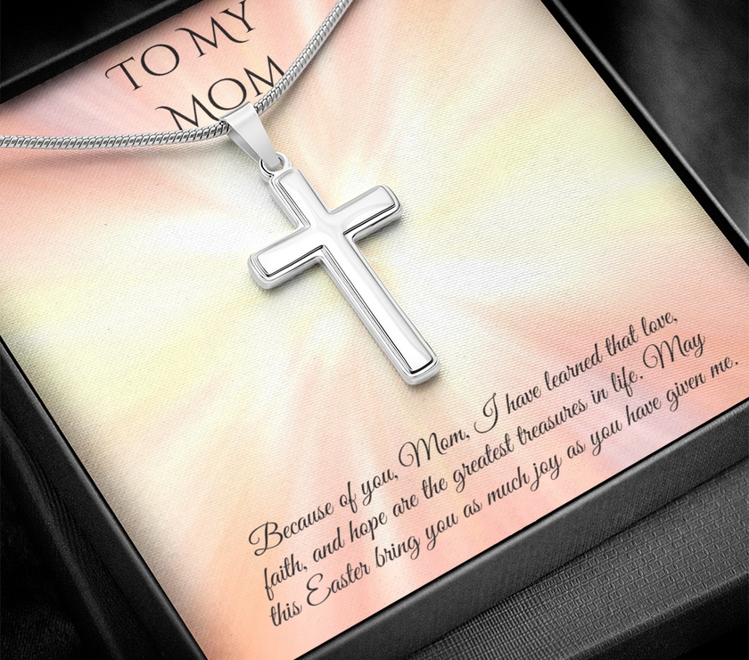 Faith & Love Cross Necklace – A Heartfelt Easter Gift for Mom