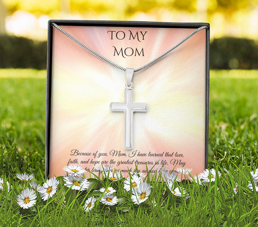 Faith & Love Cross Necklace – A Heartfelt Easter Gift for Mom