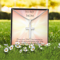 Faith & Love Cross Necklace – A Heartfelt Easter Gift for Mom