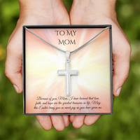 Faith & Love Cross Necklace – A Heartfelt Easter Gift for Mom