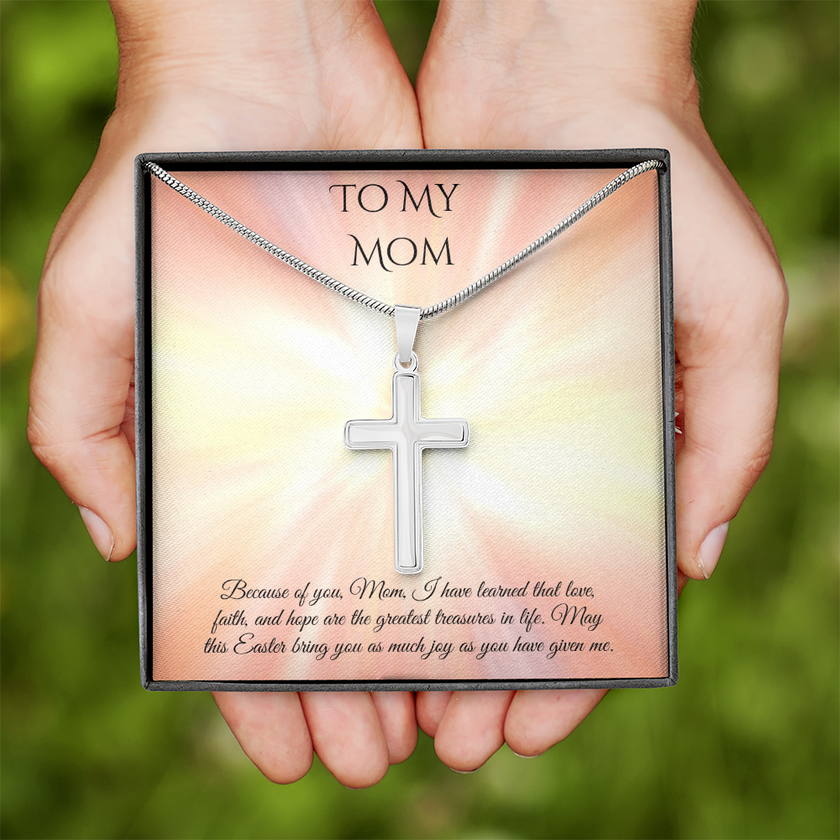 Faith & Love Cross Necklace – A Heartfelt Easter Gift for Mom