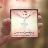 Faith & Love Cross Necklace – A Heartfelt Easter Gift for Mom
