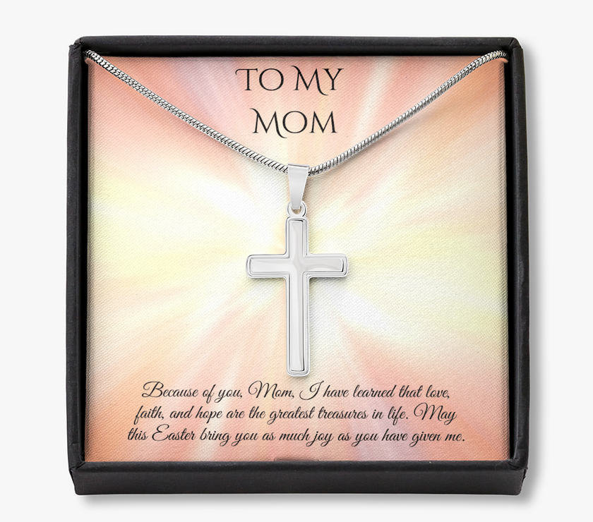 Faith & Love Cross Necklace – A Heartfelt Easter Gift for Mom