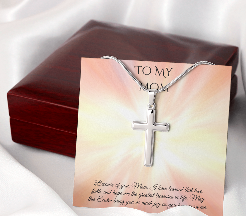 Faith & Love Cross Necklace – A Heartfelt Easter Gift for Mom