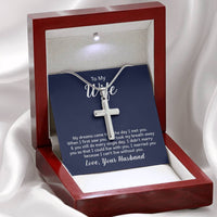 Artisan-crafted Cross Necklace For My Wife