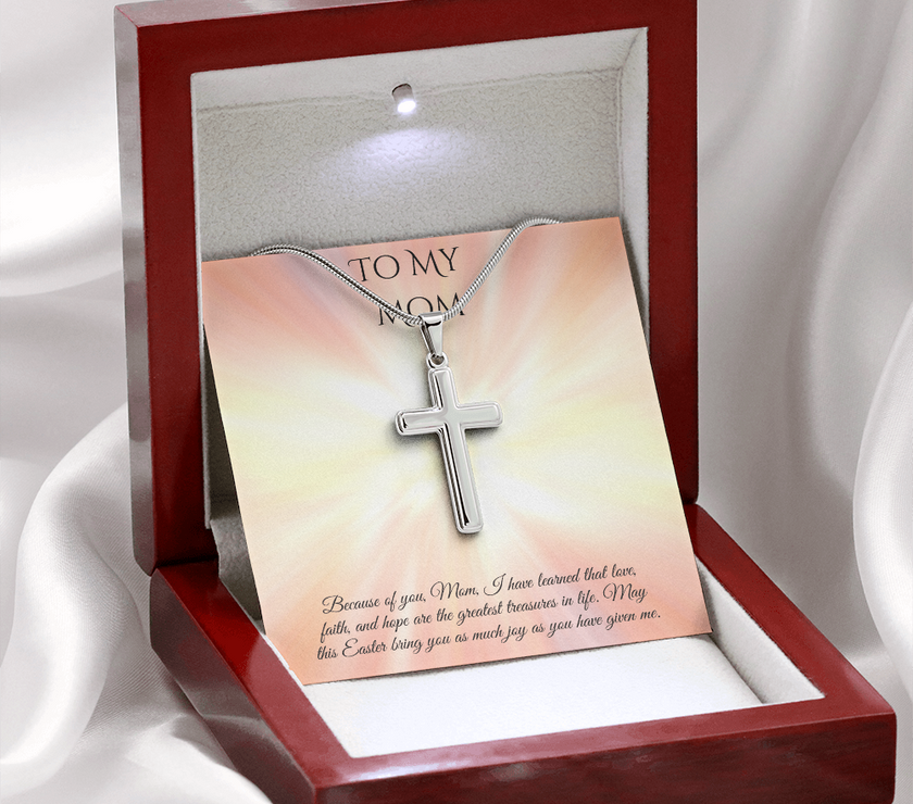 Faith & Love Cross Necklace – A Heartfelt Easter Gift for Mom