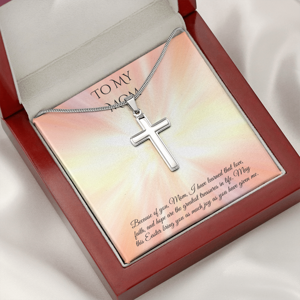 Faith & Love Cross Necklace – A Heartfelt Easter Gift for Mom