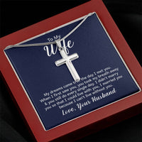 Artisan-crafted Cross Necklace For My Wife