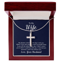 Artisan-crafted Cross Necklace For My Wife