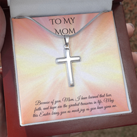 Faith & Love Cross Necklace – A Heartfelt Easter Gift for Mom