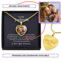 Custom Photo Heart Necklace For My Soulmate