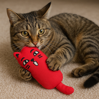 Cat playing with Rustle Sound Catnip Chew Toy

