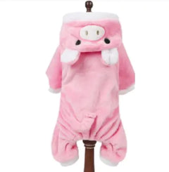 Flannel Warm Dog Cat Pet Hoodie pig