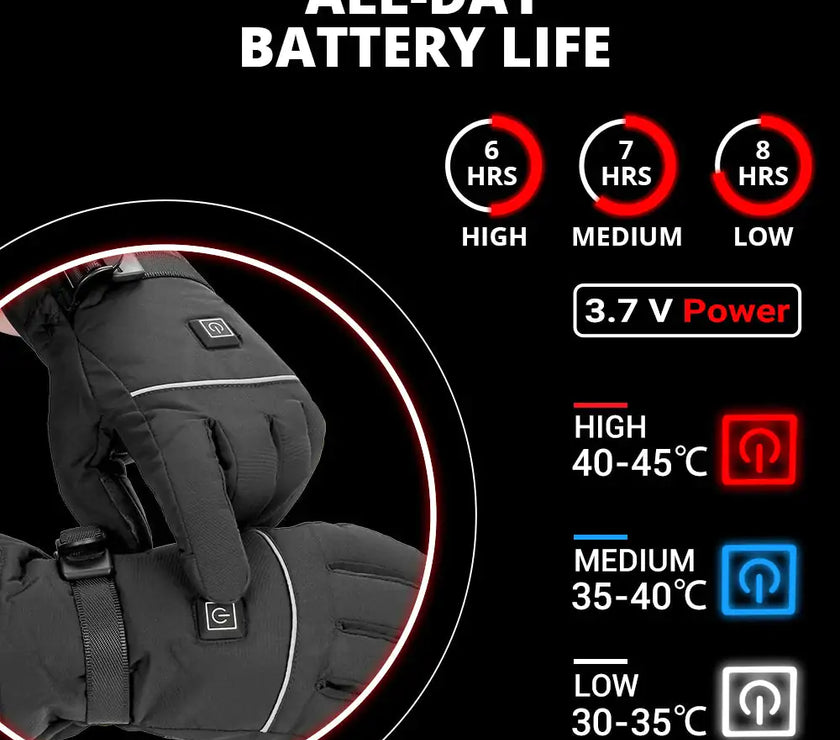 Heated Gloves Battery Powered