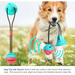 Silicone Suction Cup Dog Toy with sound