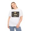 Young woman wearing white T-shirt with "Class of 2025 Graduates" printed on shirt